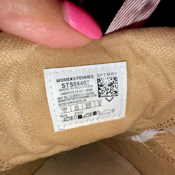 Sperry Bida Croc Nubuck Topsider Boat Shoes Size - Picture 5 of 5